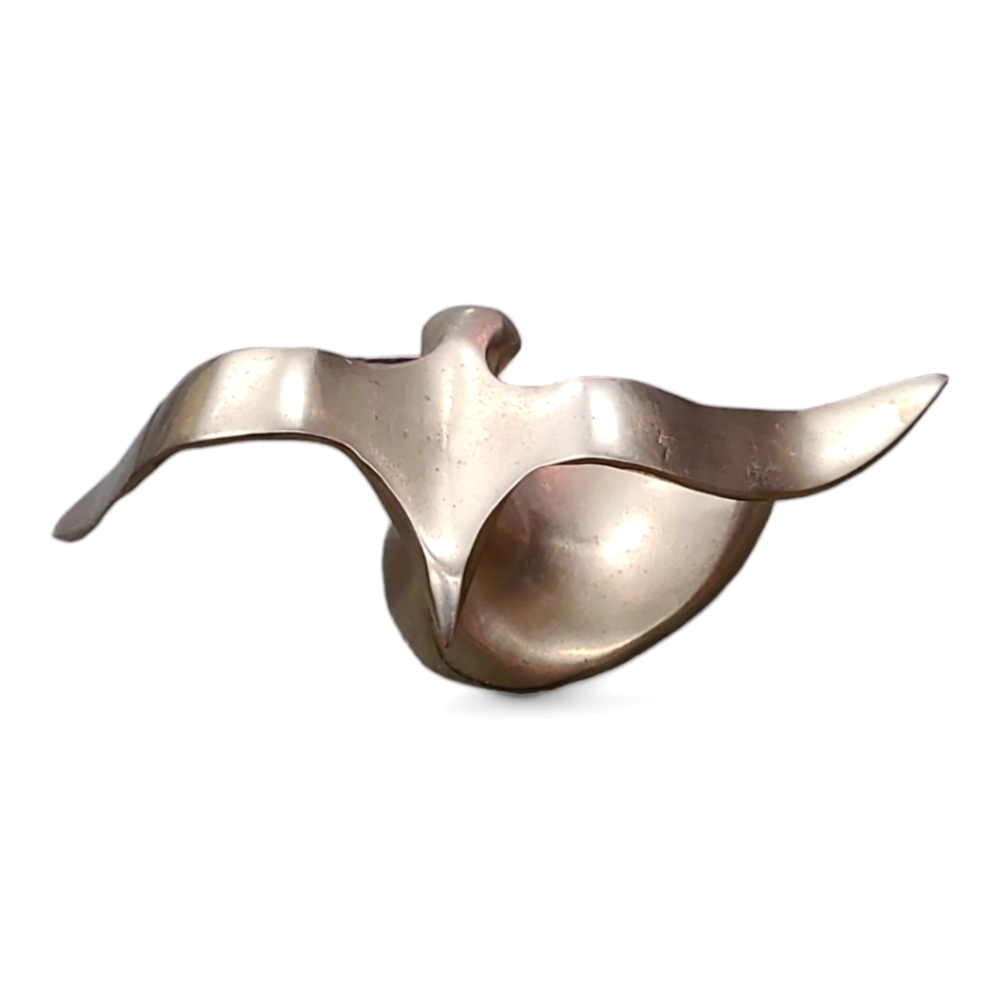 Vintage Brass Mid-century Modern Seagull Statue
